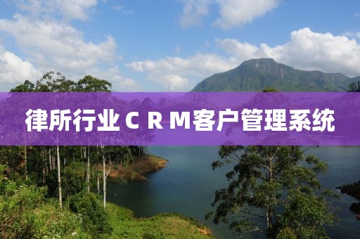 律所行业CRM客户管理系统