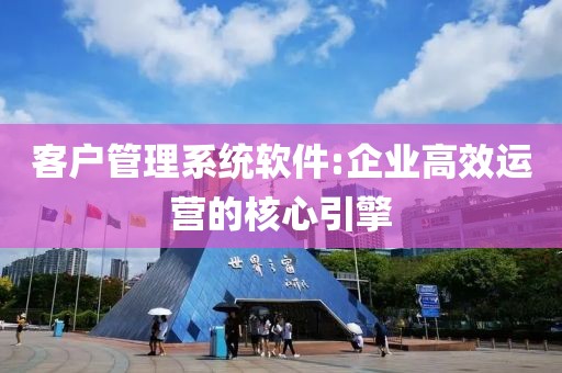 客户管理系统软件:企业高效运营的核心引擎