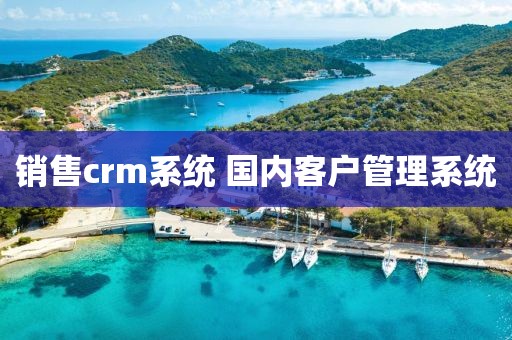 销售crm系统 国内客户管理系统