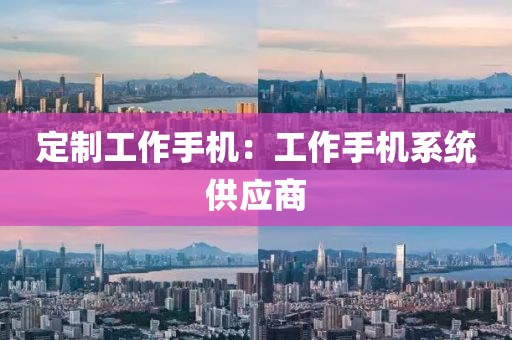 定制工作手机：工作手机系统供应商