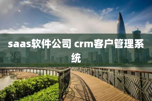 saas软件公司 crm客户管理系统