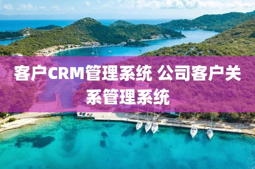 客户CRM管理系统 公司客户关系管理系统