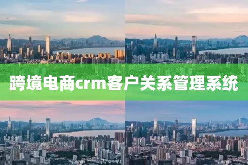 跨境电商crm客户关系管理系统