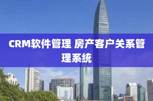 CRM软件管理 房产客户关系管理系统