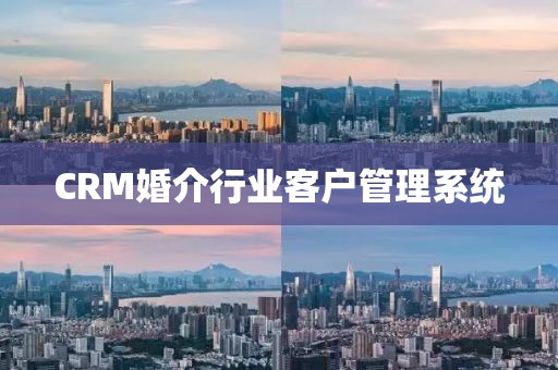 CRM婚介行业客户管理系统
