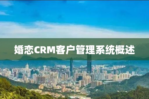 婚恋CRM客户管理系统概述