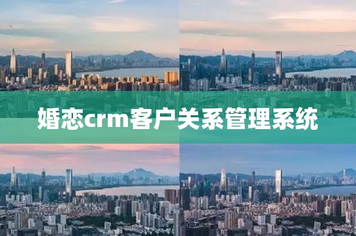 婚恋crm客户关系管理系统