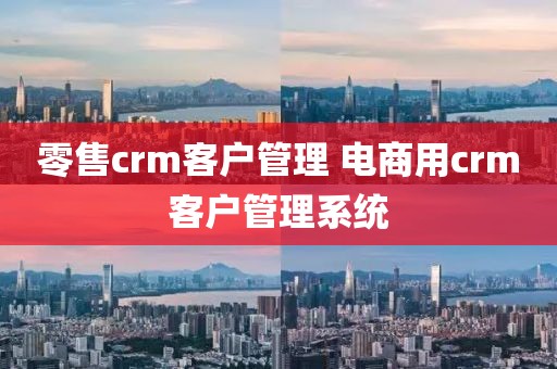 零售crm客户管理 电商用crm客户管理系统