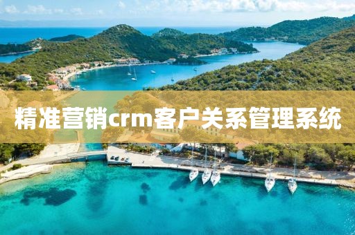精准营销crm客户关系管理系统