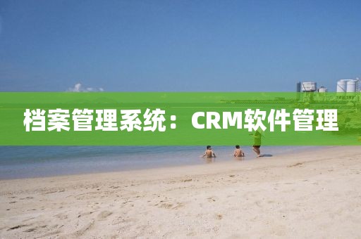 档案管理系统：CRM软件管理