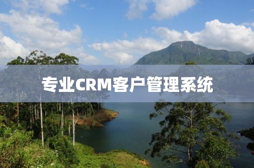 专业CRM客户管理系统