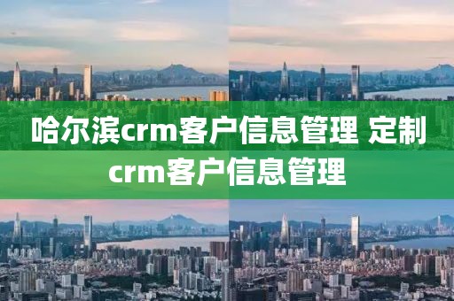 哈尔滨crm客户信息管理 定制crm客户信息管理