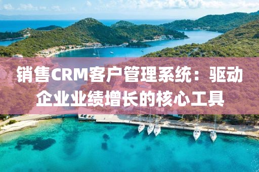 销售CRM客户管理系统：驱动企业业绩增长的核心工具