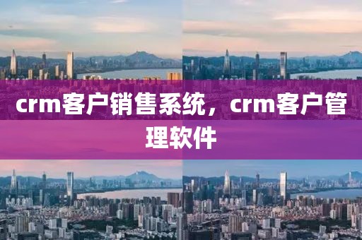 crm客户销售系统，crm客户管理软件