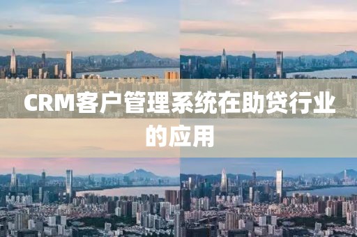 CRM客户管理系统在助贷行业的应用