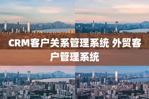 CRM客户关系管理系统 外贸客户管理系统
