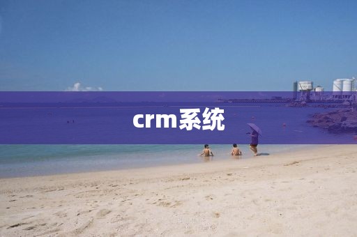 crm系统