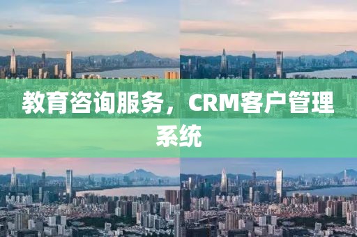 教育咨询服务，CRM客户管理系统