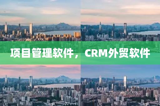 项目管理软件，CRM外贸软件