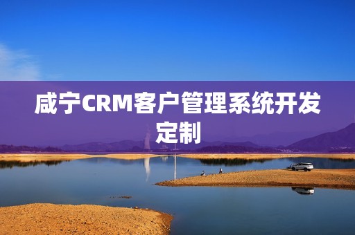 咸宁CRM客户管理系统开发定制