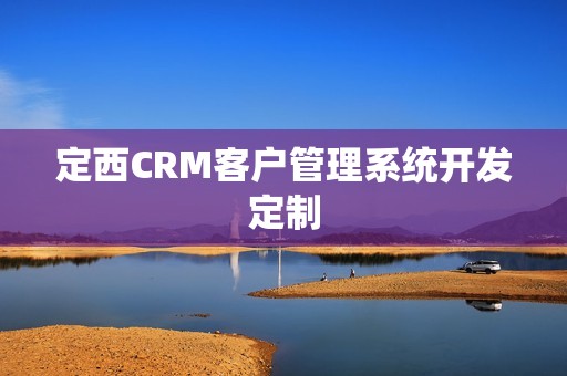 定西CRM客户管理系统开发定制