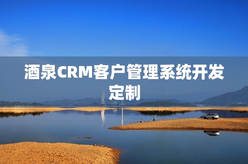 酒泉CRM客户管理系统开发定制