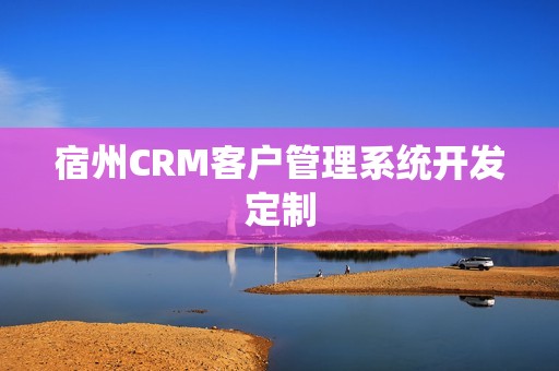 宿州CRM客户管理系统开发定制