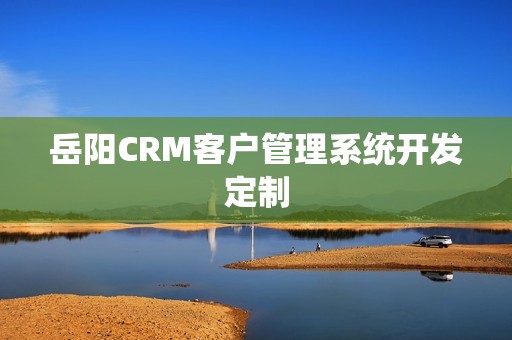 岳阳CRM客户管理系统开发定制